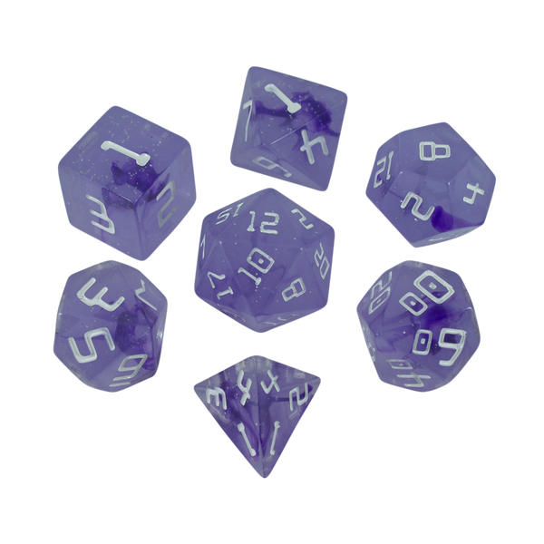 Starfarer 'Sirius' Purple Sci-Fi RPG dice