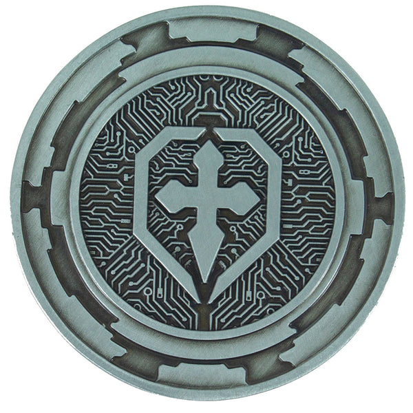Starfarer Sci-Fi D2 Coin - Gumetal Silver