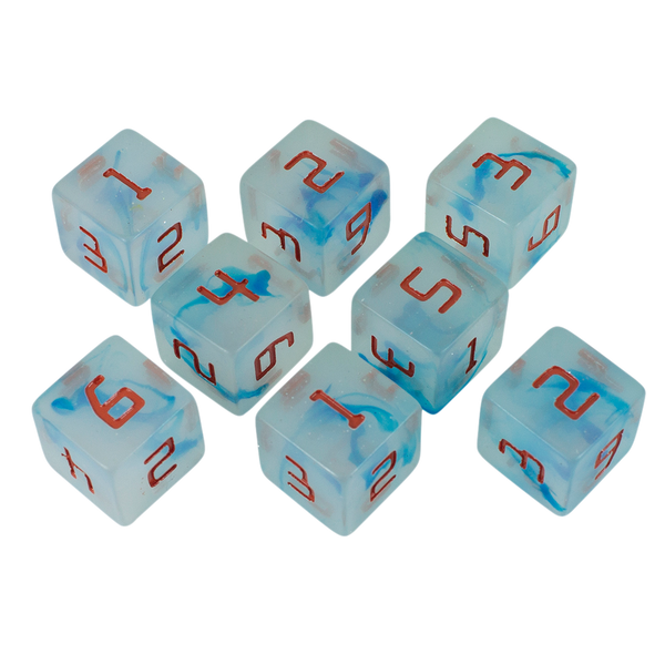 Starfarer 'Cyborg' Grey/Blue 8D6 dice