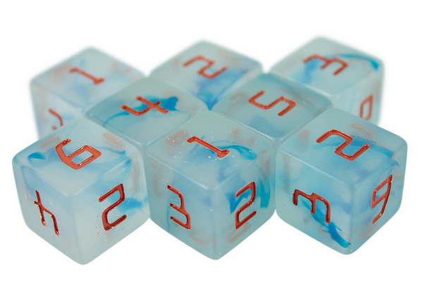 Starfarer 'Cyborg' Grey/Blue 8D6 dice