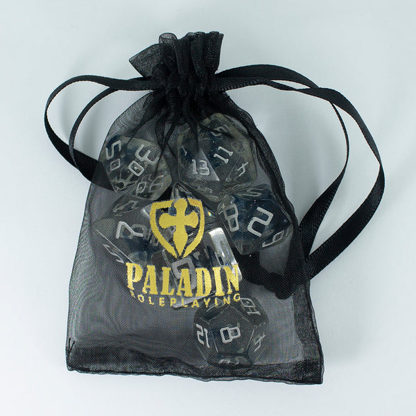 Starfarer 'Polaris' Clear / Blue Sci-Fi RPG dice