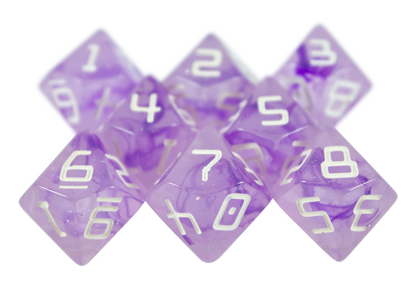 Starfarer 'Sirius' Purple 8D10 dice
