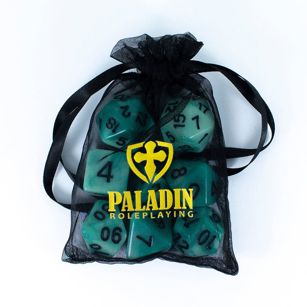 'Ocean Spray' Teal and Blue Dice - Expanded Polyhedral Set With Extra D20