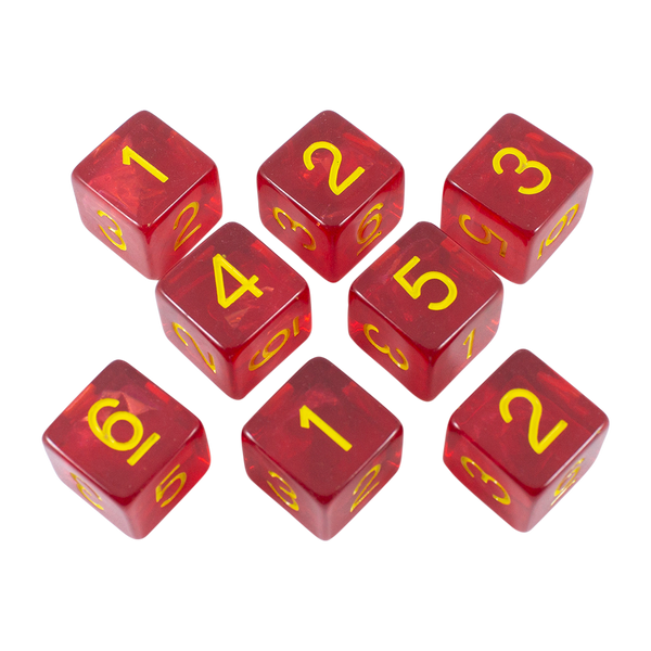Red Holofoil D6 Dice Set