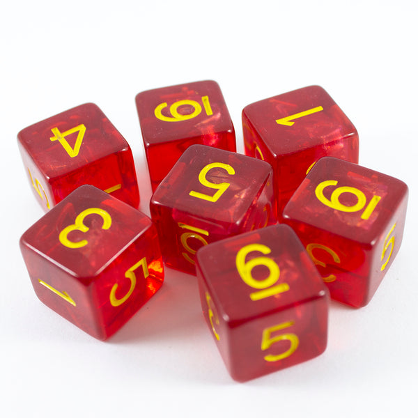 Red Holofoil D6 Dice Set