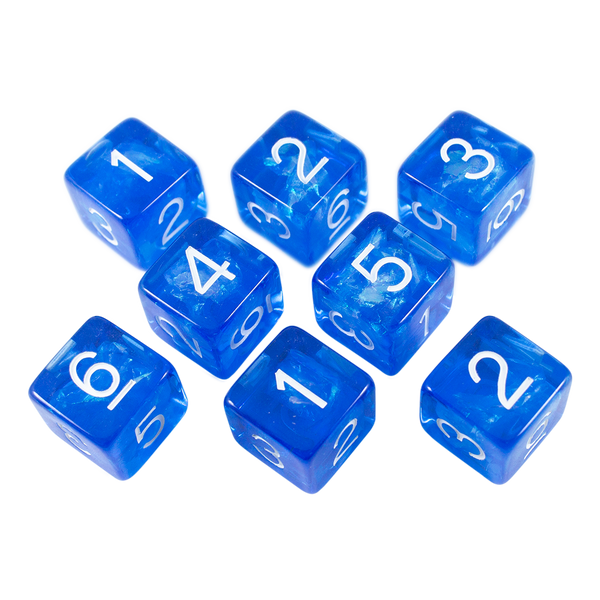 Blue Holofoil D6 Dice Set
