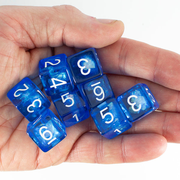 Blue Holofoil D6 Dice Set