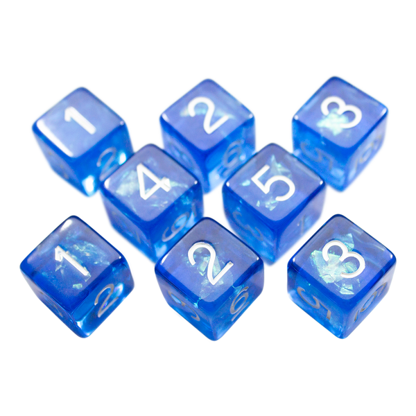 Blue Holofoil D6 Dice Set
