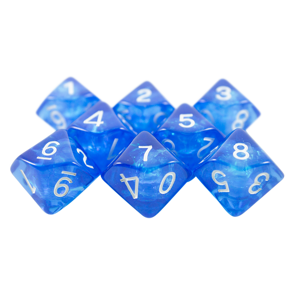 Blue Holofoil D10 Dice Set