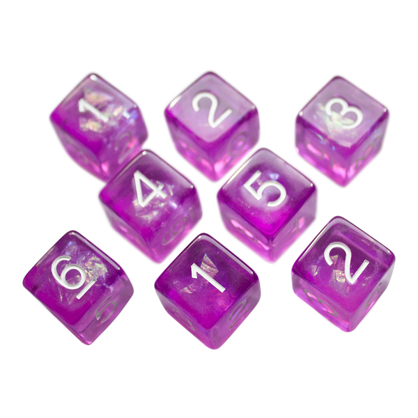 Purple Holofoil D6 Dice Set