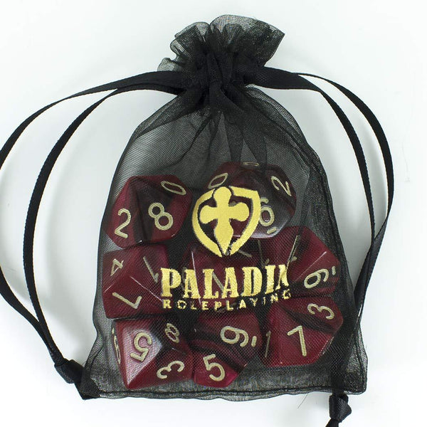 'Blood God' Red and Brown 8 D10 Dice Set - Paladin Roleplaying