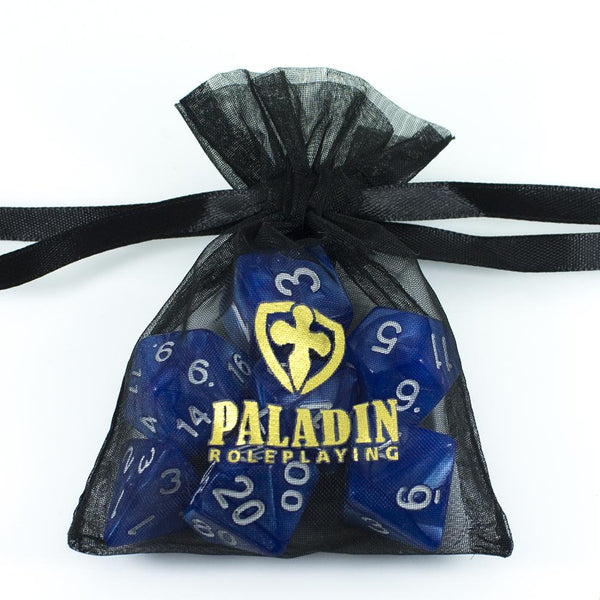 Pearl Blue Polyhedral Dice Set - Paladin Roleplaying