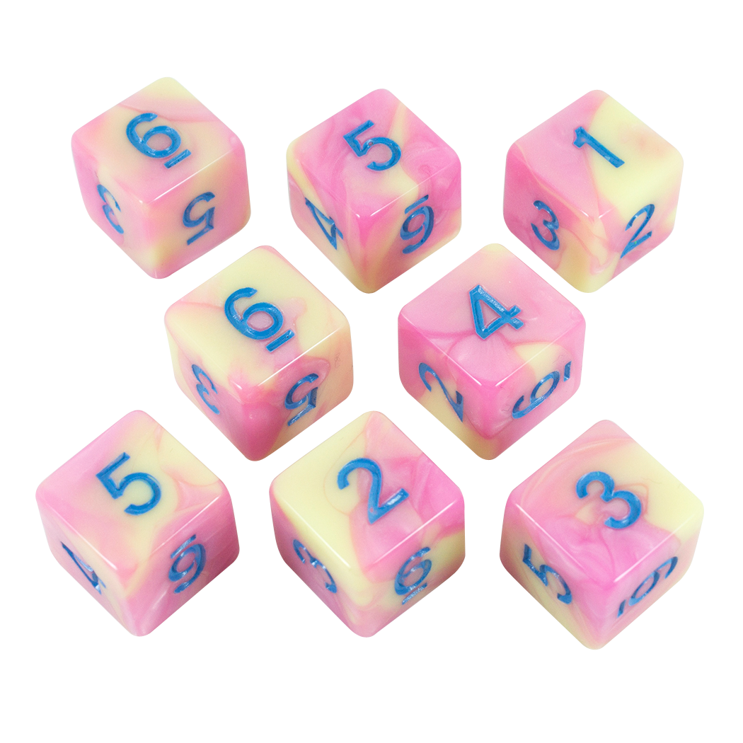 DM VAULT: RHODONITE PINK DICE SET DADI DM VAULT - Vendiloshop