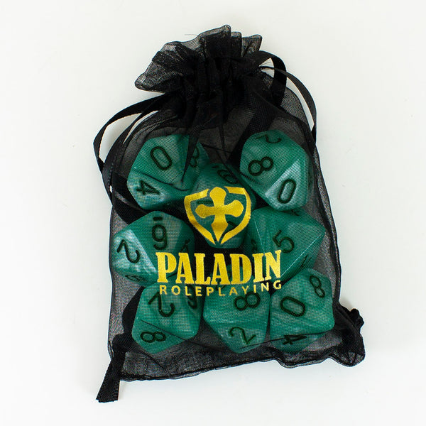 Turquoise Pearl Dice - 8 D10 Set - 'Aqua'