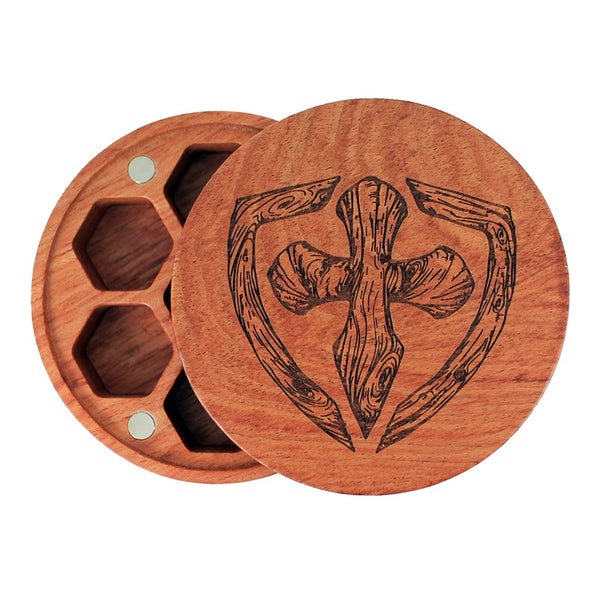 Solid Wood Dice Vault For Polyhedral, RPG and Tabletop Gaming Dice - Paladin Roleplaying