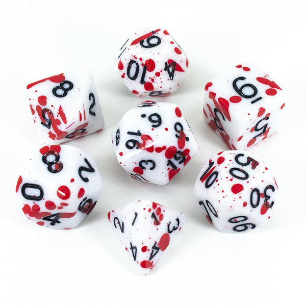 Splatter Dice - Red - RPG Set - Paladin Roleplaying