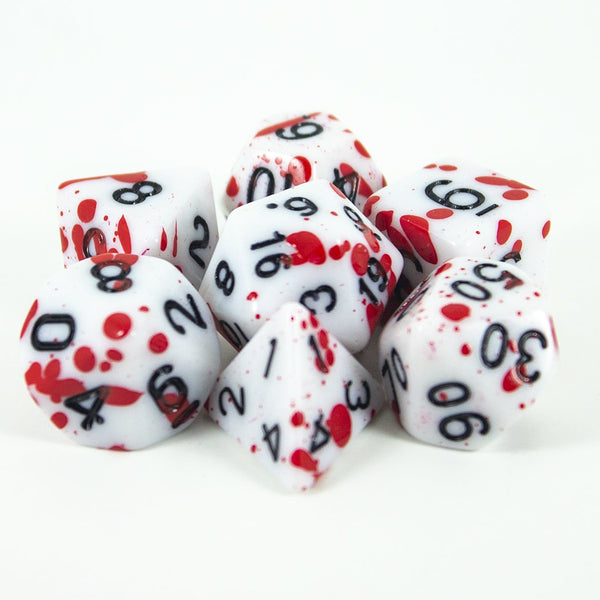 Splatter Dice - Red - RPG Set - Paladin Roleplaying
