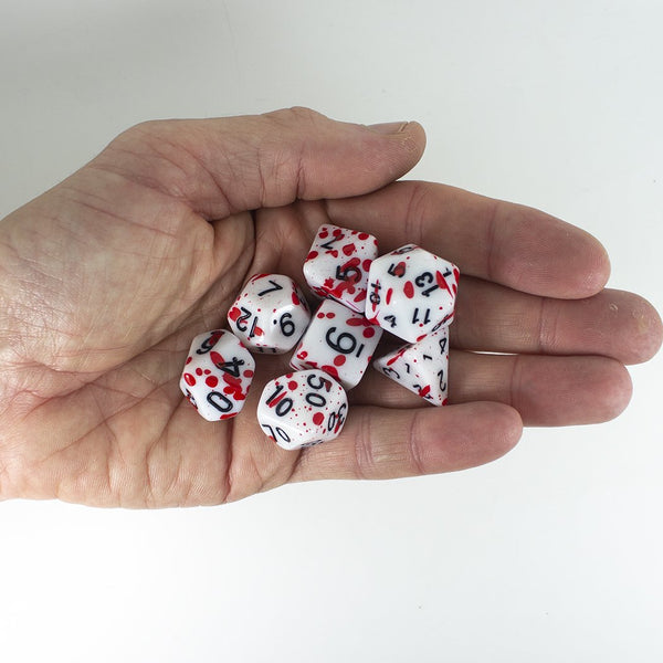 Splatter Dice - Red - RPG Set - Paladin Roleplaying