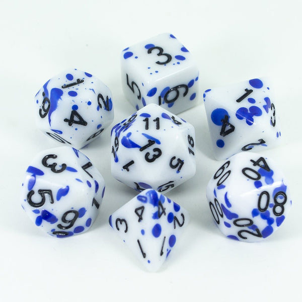 Splatter Dice - Blue - RPG Set - Paladin Roleplaying