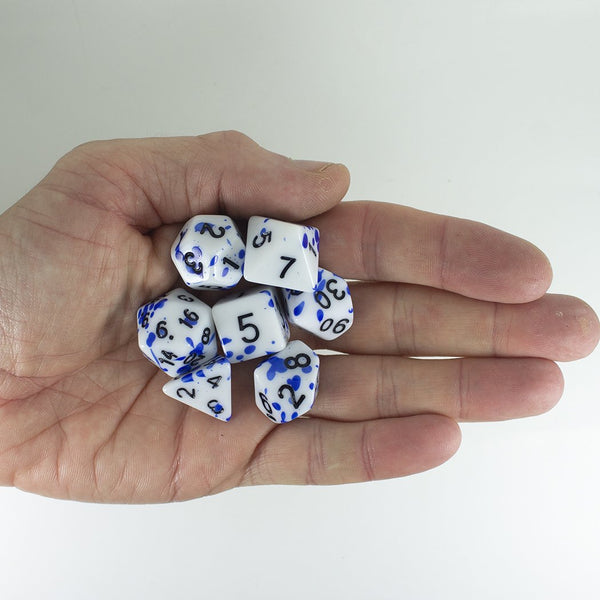Splatter Dice - Blue - RPG Set - Paladin Roleplaying