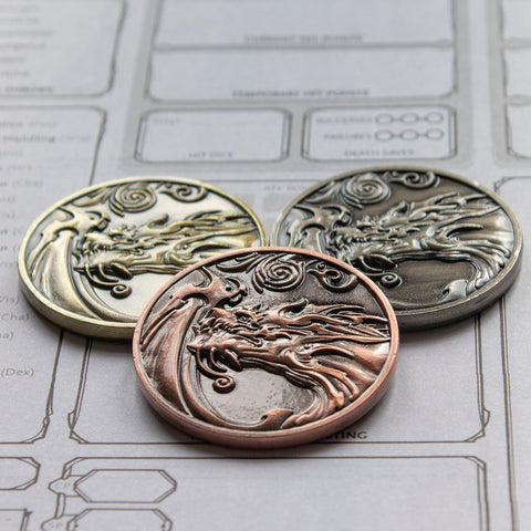 Dragon D2 Coin - Pack of 3