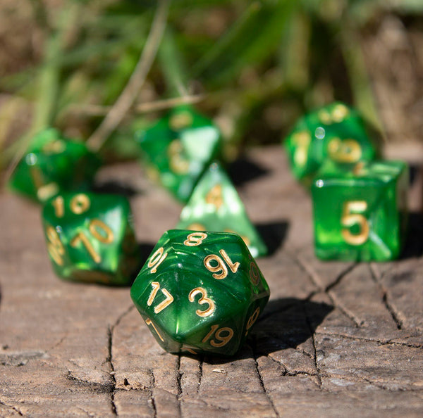 Moss Pearl RPG Dice Set