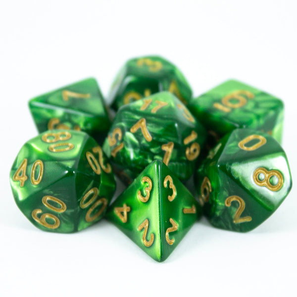 Moss Pearl RPG Dice Set