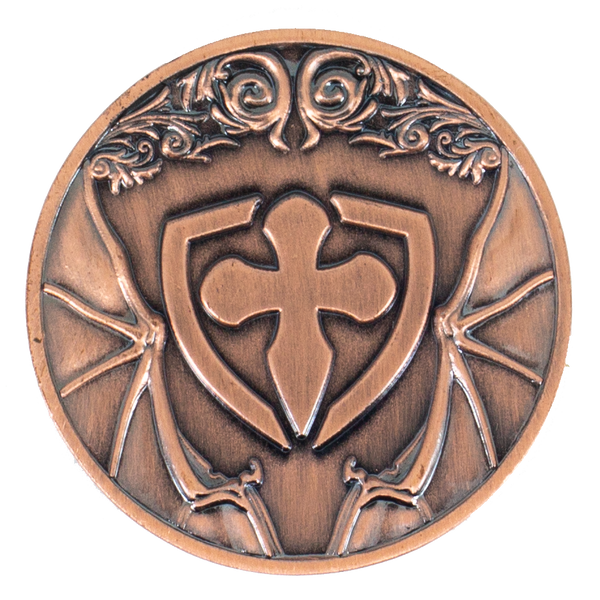 Dragon D2 Coin - Antique Bronze