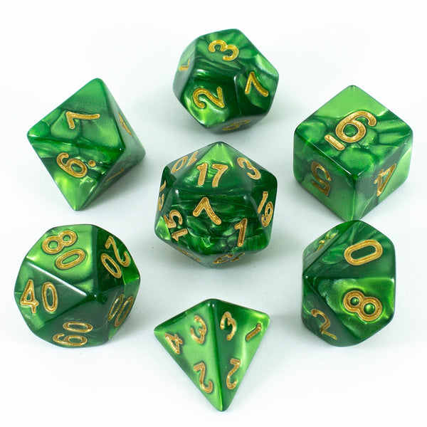 Moss Pearl RPG Dice Set