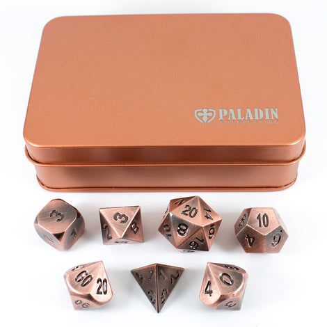 Solid Metal: Premium solid metal dice sets