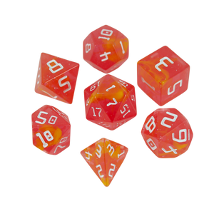 Starfarer 'Red Dwarf' Red and Yellow Sci-Fi RPG dice