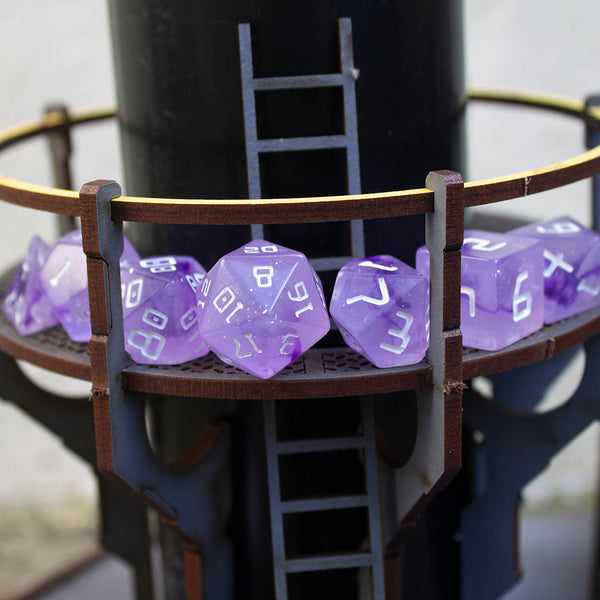 Starfarer 'Sirius' Purple Sci-Fi RPG dice