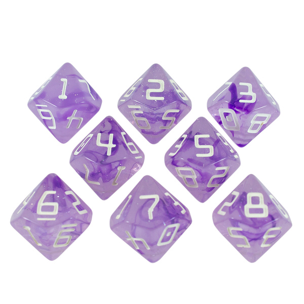 Starfarer 'Sirius' Purple 8D10 dice