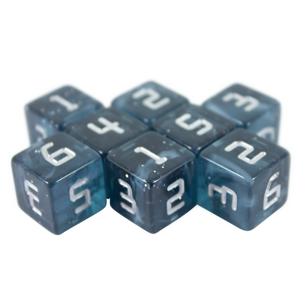 Starfarer 'Mothership' Grey/Blue 8D6 dice