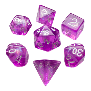 Purple Holofoil RPG Dice Set