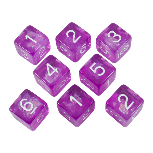 Purple Holofoil D6 Dice Set