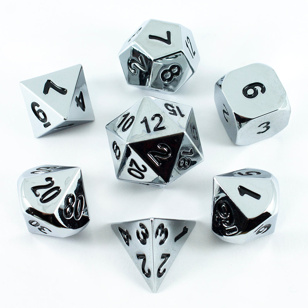 Paladin Roleplaying Mithril Metal Dice Set, In Presentation Case