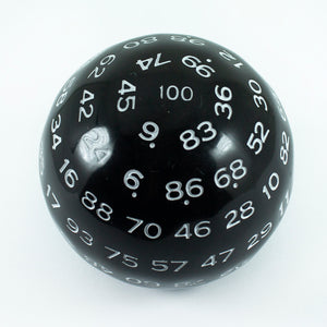 D100 – Black, with white numbers