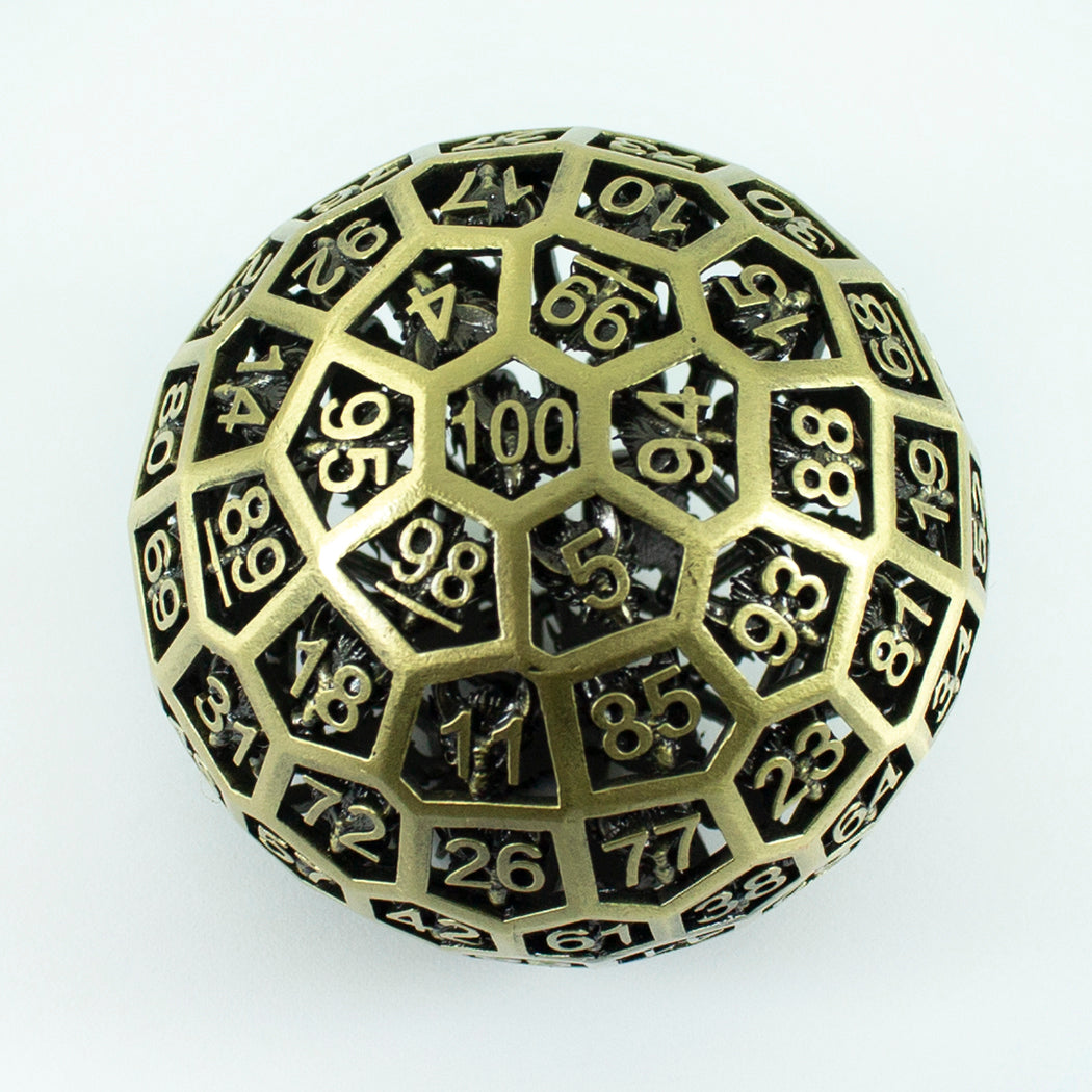 D100 – Antique Gold 'Web' Design
