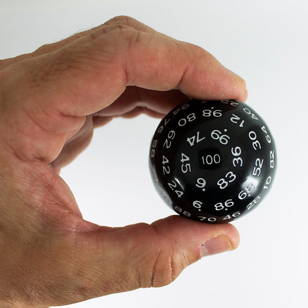 D100 – Black, with white numbers