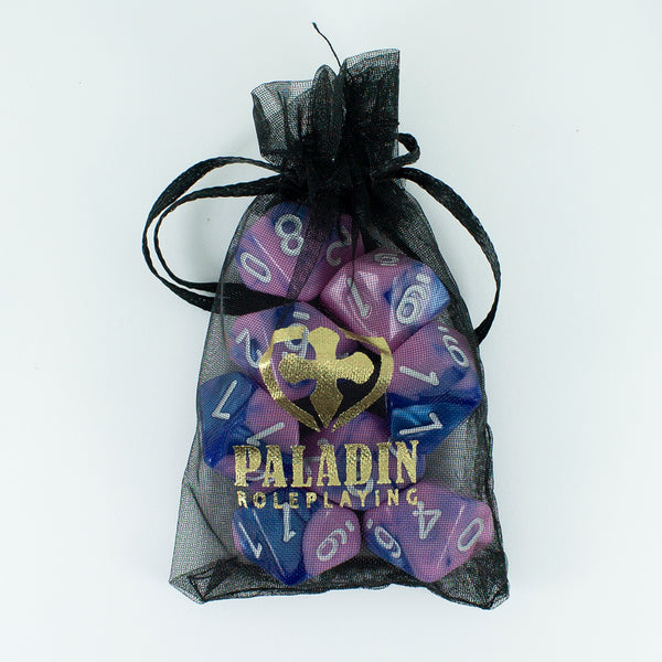 'Celestial Dream' Pink and Blue 8 D10 Dice Set