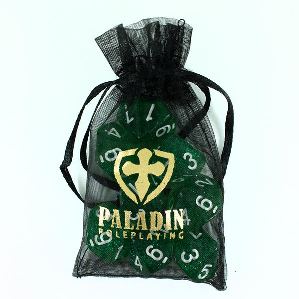 Green Glitter 8D10 Dice Set