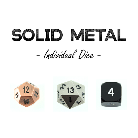 Solid Metal - Individual Dice