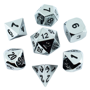 Paladin Roleplaying Mithril Metal Dice Set, In Presentation Case