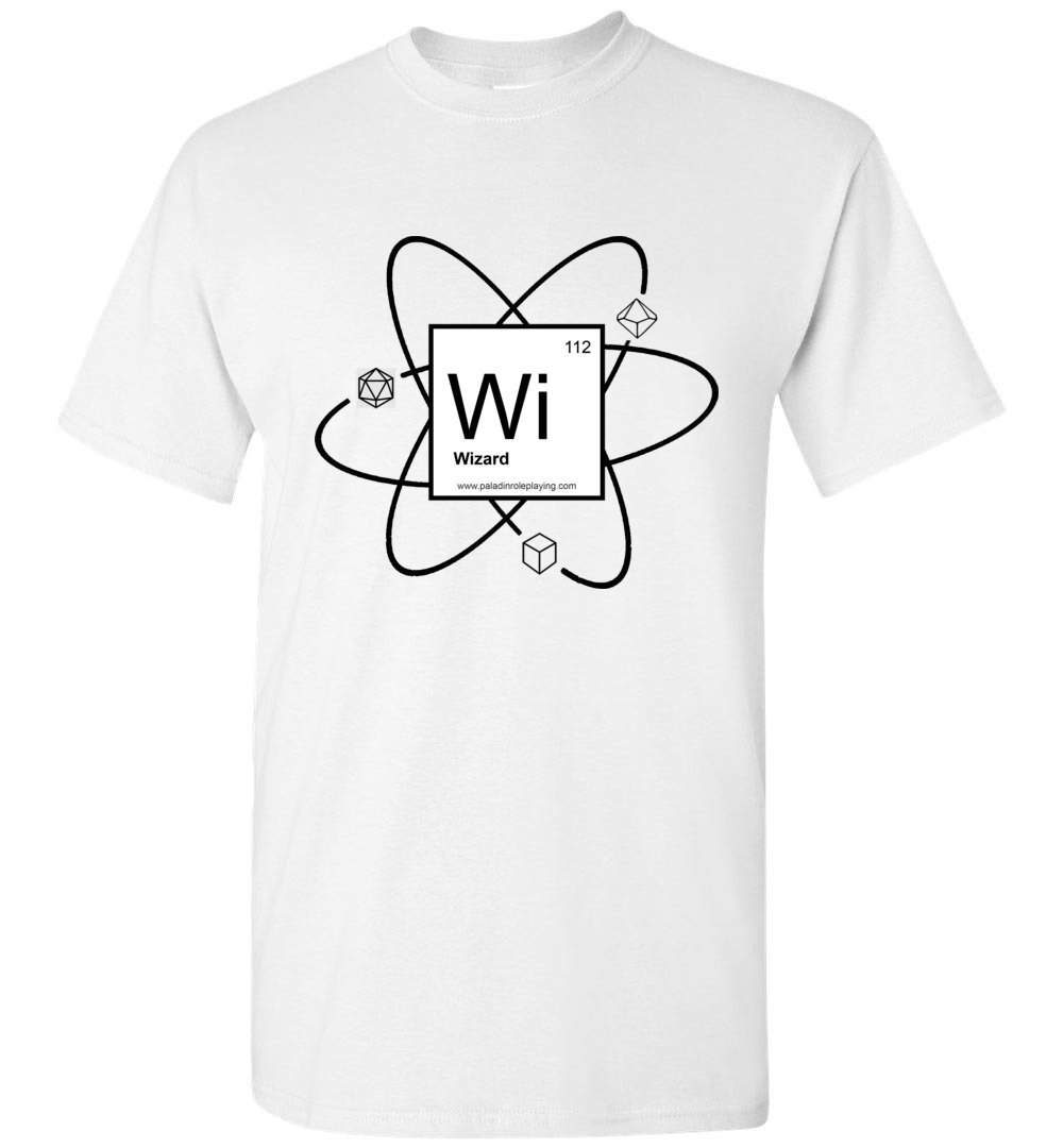 'Elements' T-Shirt - Wizard - Paladin Roleplaying