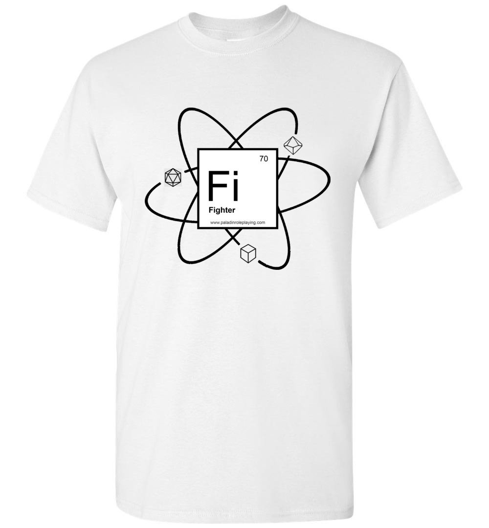 'Elements' T-Shirt - Fighter - Paladin Roleplaying