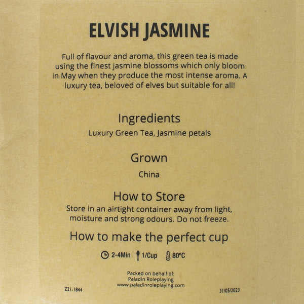 Elvish Jasmine Tea - Paladin Roleplaying