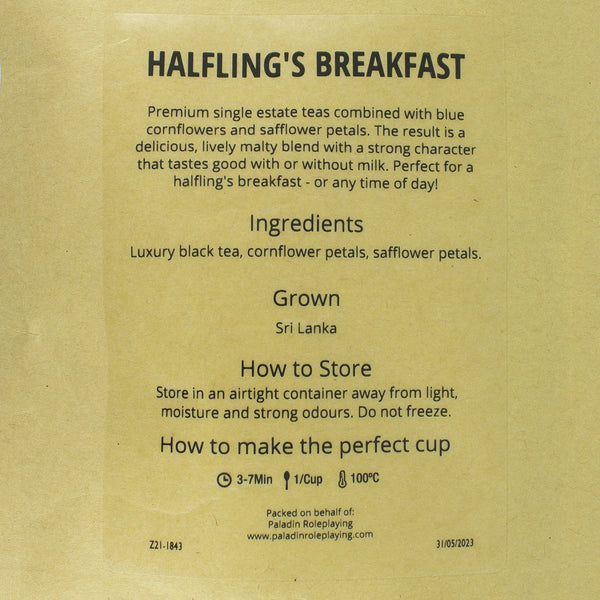 Halfling's Breakfast Tea - Paladin Roleplaying